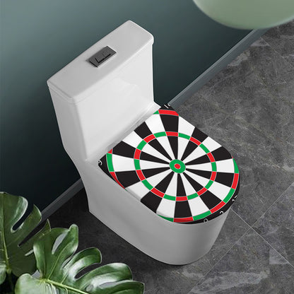 Classic Dartboard Print Toilet Lid Cover