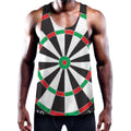 Classic Dartboard Print Men's Workout Tank Top