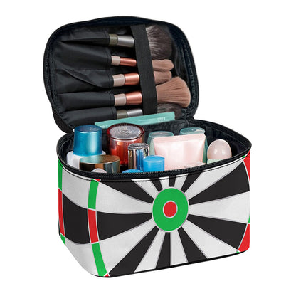 Classic Dartboard Print Travel Makeup Bag