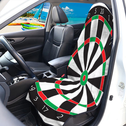 Classic Dartboard Print Waterproof Car Seat Cover