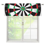 Classic Dartboard Print Window Valance
