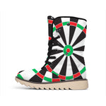 Classic Dartboard Print Winter Boots