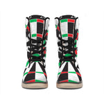 Classic Dartboard Print Winter Boots
