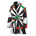 Classic Dartboard Print Women's Bathrobe