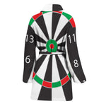 Classic Dartboard Print Women's Bathrobe