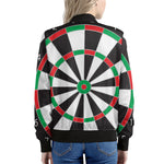 Classic Dartboard Print Women's Bomber Jacket