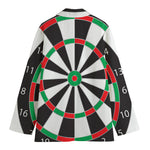 Classic Dartboard Print Women's Cotton Blazer