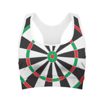 Classic Dartboard Print Women's Sports Bra