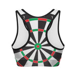Classic Dartboard Print Women's Sports Bra