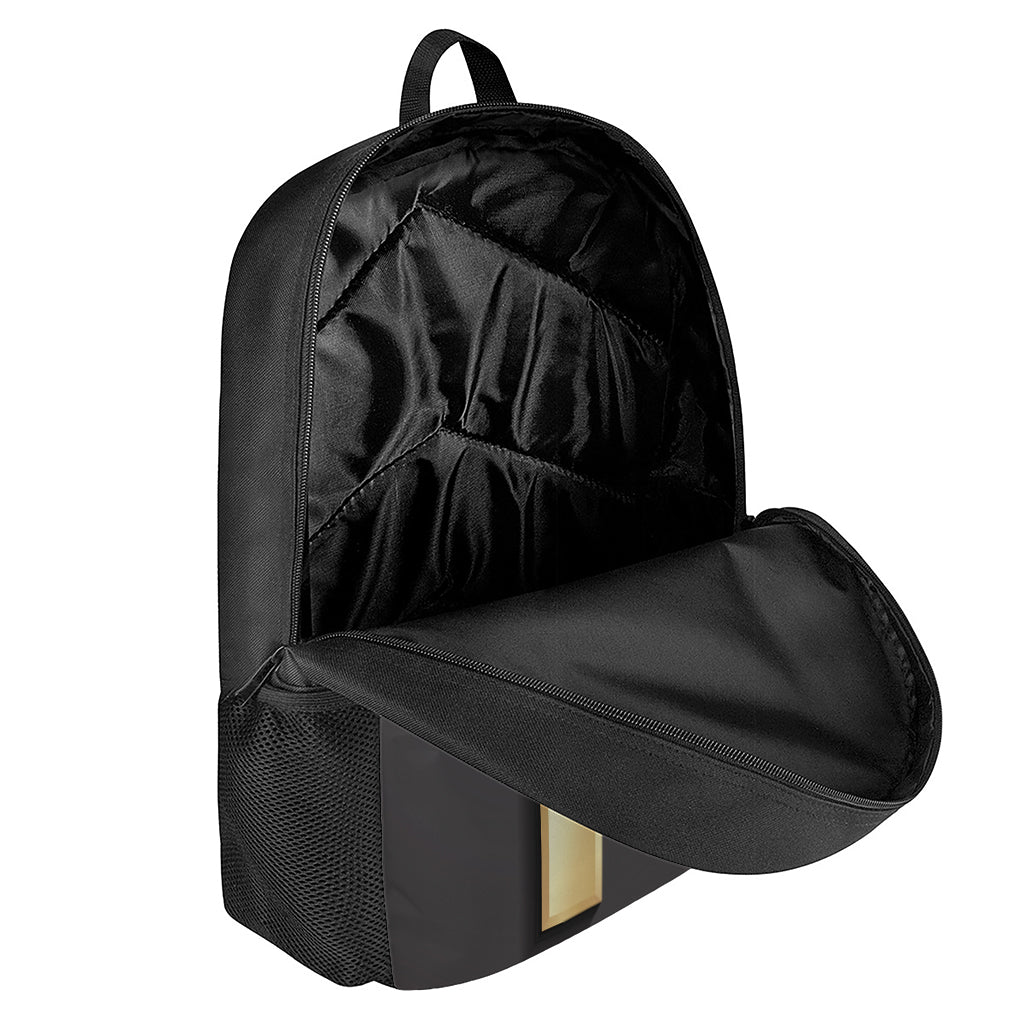 Classic Golden Cross Print 17 Inch Backpack
