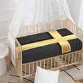Classic Golden Cross Print Baby Crib Sheet