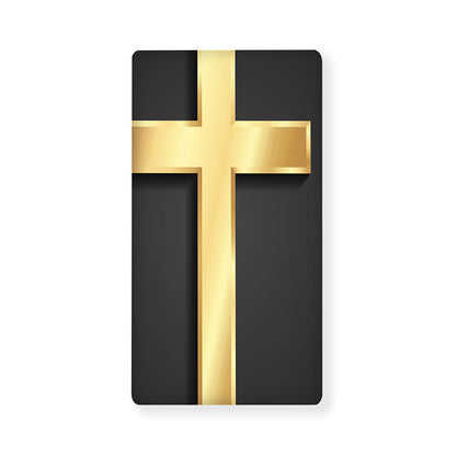 Classic Golden Cross Print Baby Crib Sheet