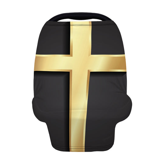 Classic Golden Cross Print Baby Seat Cover