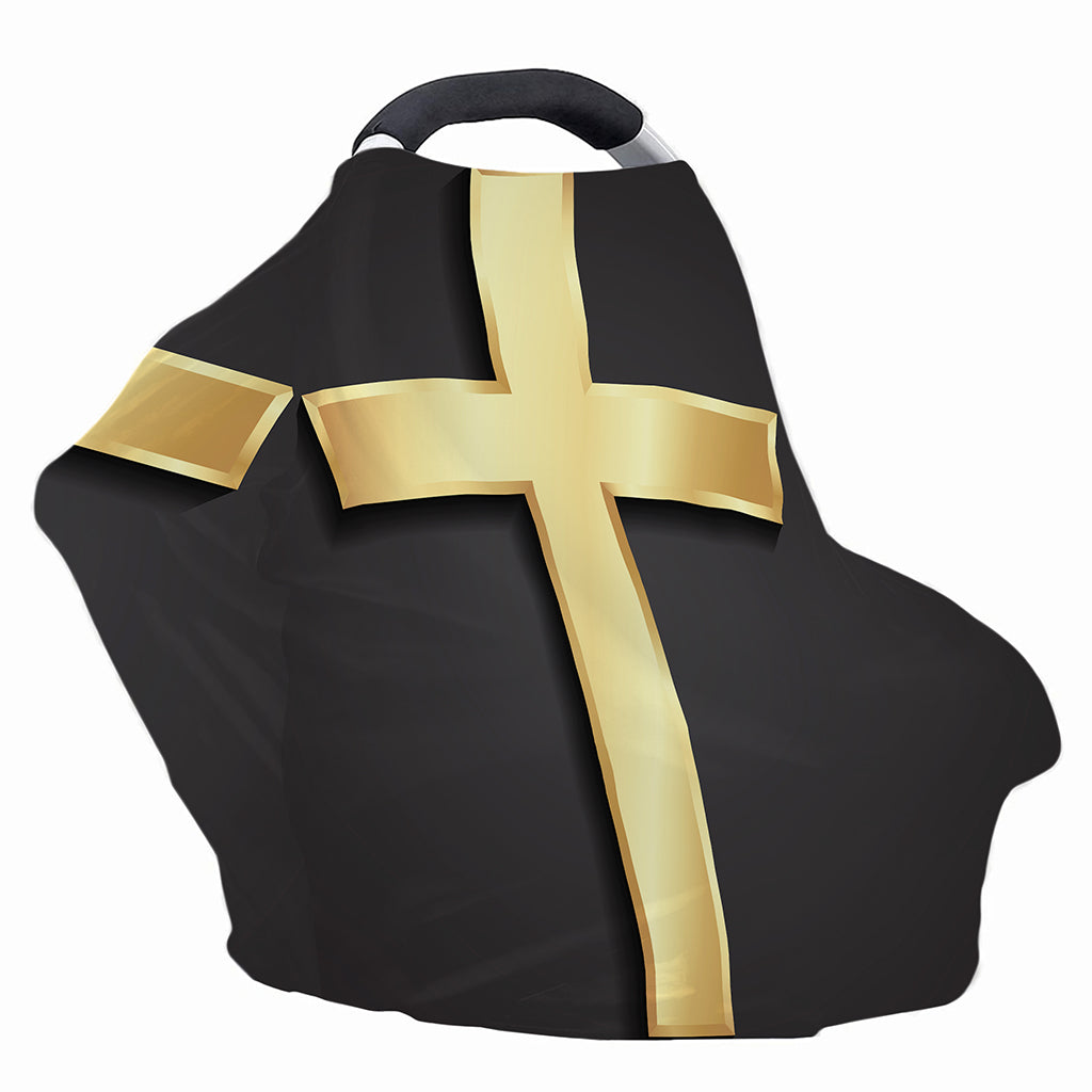 Classic Golden Cross Print Baby Seat Cover