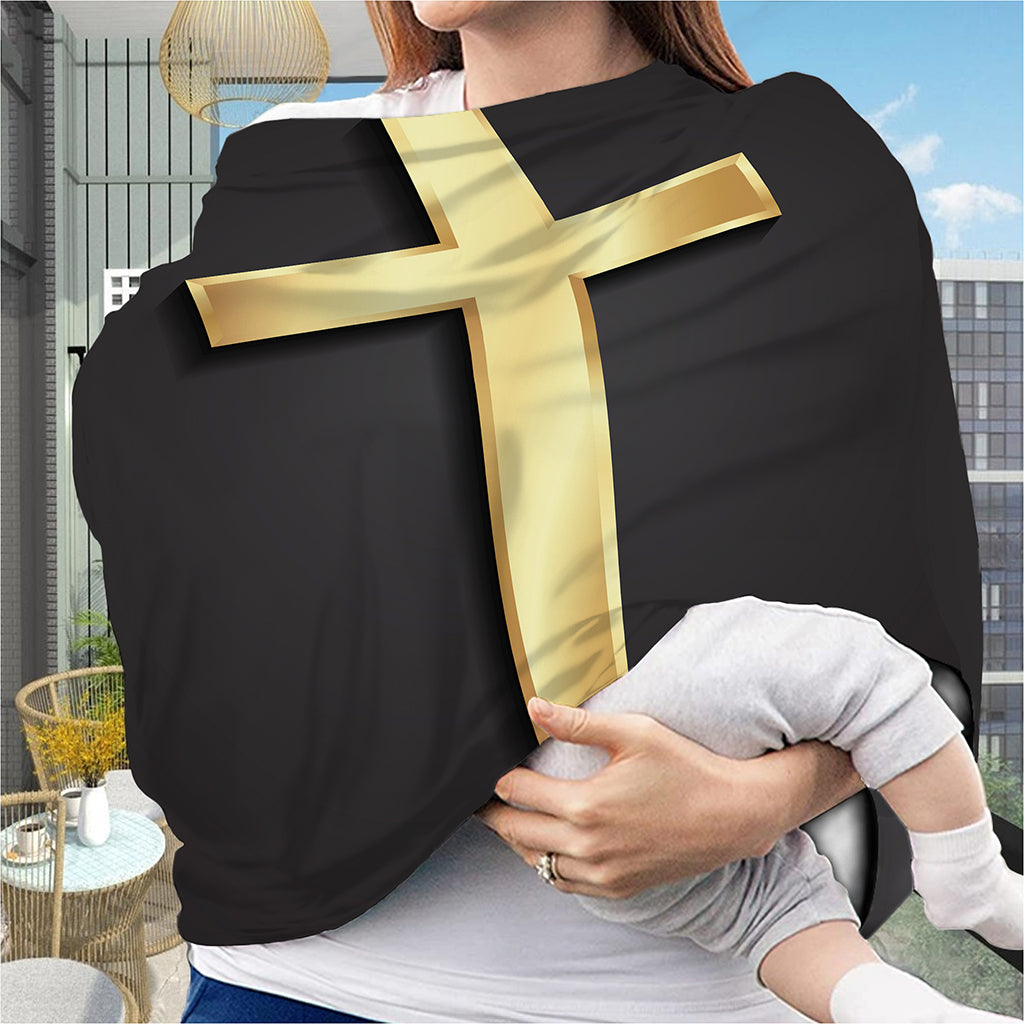 Classic Golden Cross Print Baby Seat Cover