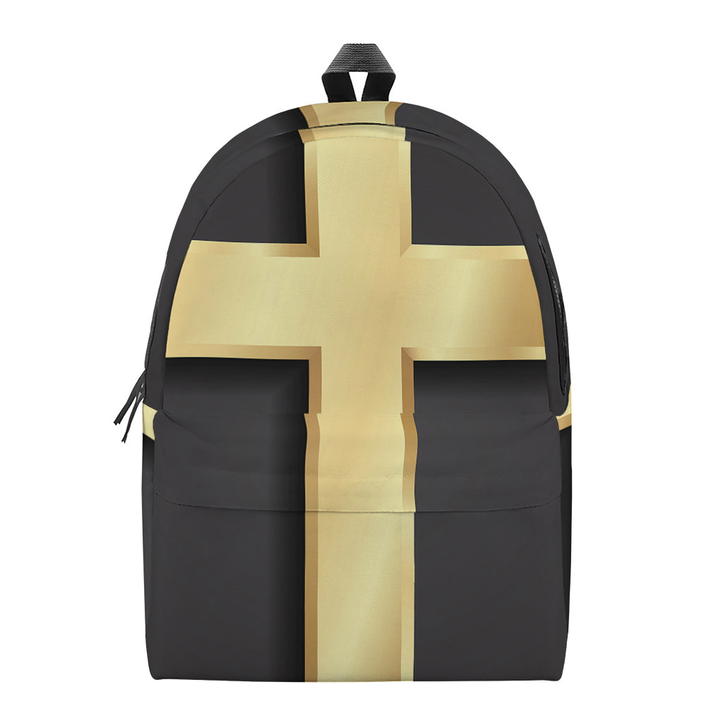 Classic Golden Cross Print Backpack