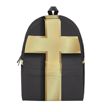 Classic Golden Cross Print Backpack