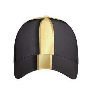 Classic Golden Cross Print Baseball Cap