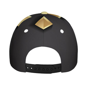 Classic Golden Cross Print Baseball Cap