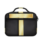 Classic Golden Cross Print Briefcase Bible Bag