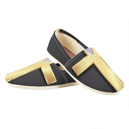 Classic Golden Cross Print Casual Shoes