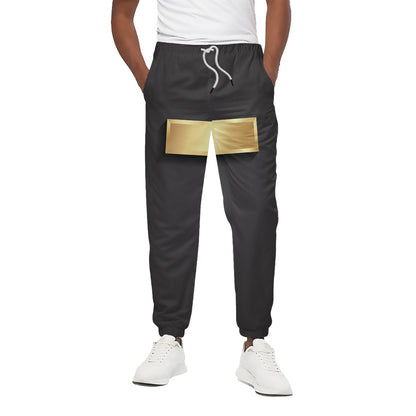 Classic Golden Cross Print Cotton Pants