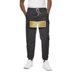 Classic Golden Cross Print Cotton Pants