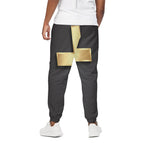 Classic Golden Cross Print Cotton Pants
