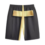 Classic Golden Cross Print Cotton Shorts