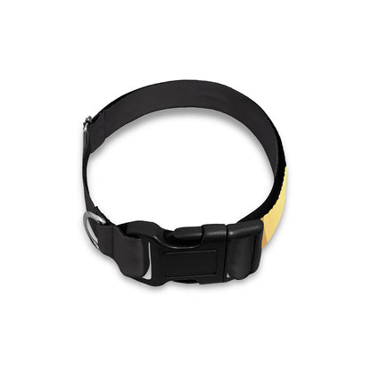 Classic Golden Cross Print Dog Collar