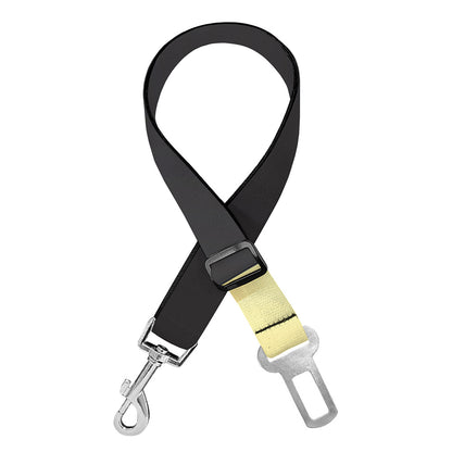 Classic Golden Cross Print Dog Seat Belt
