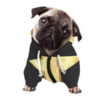 Classic Golden Cross Print Dog Zip Up Hoodie