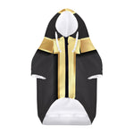 Classic Golden Cross Print Dog Zip Up Hoodie