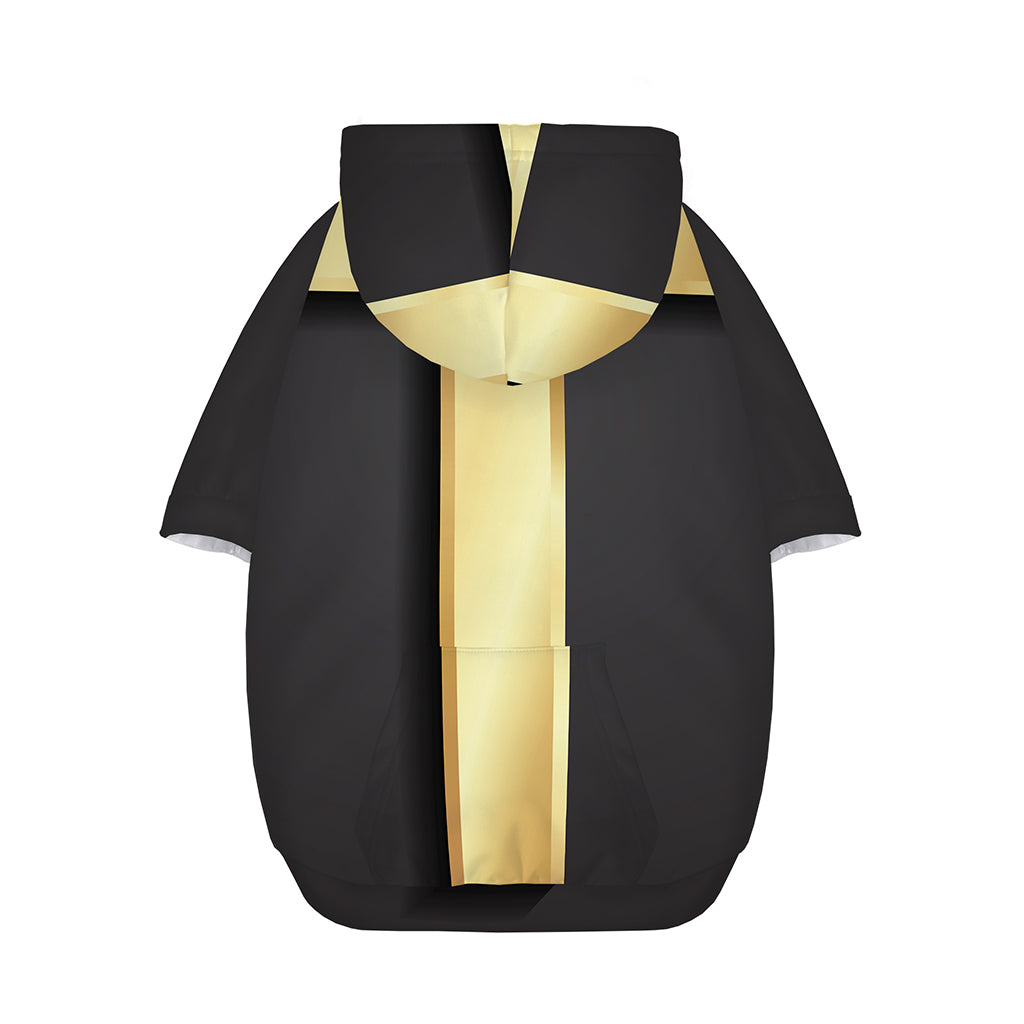 Classic Golden Cross Print Dog Zip Up Hoodie