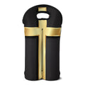 Classic Golden Cross Print Double Neoprene Wine Tote