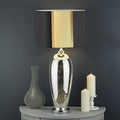 Classic Golden Cross Print Drum Lamp Shade