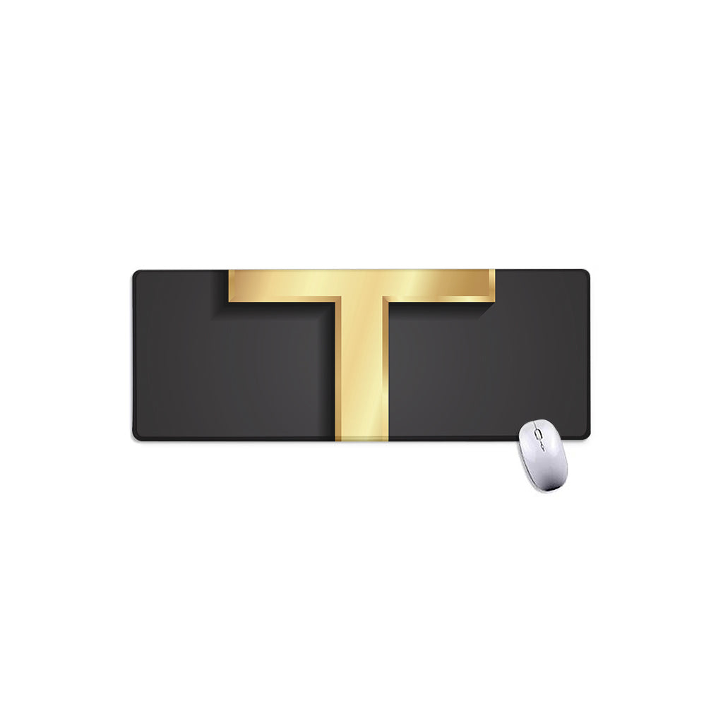 Classic Golden Cross Print Extended Mouse Pad