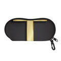 Classic Golden Cross Print Glasses Case