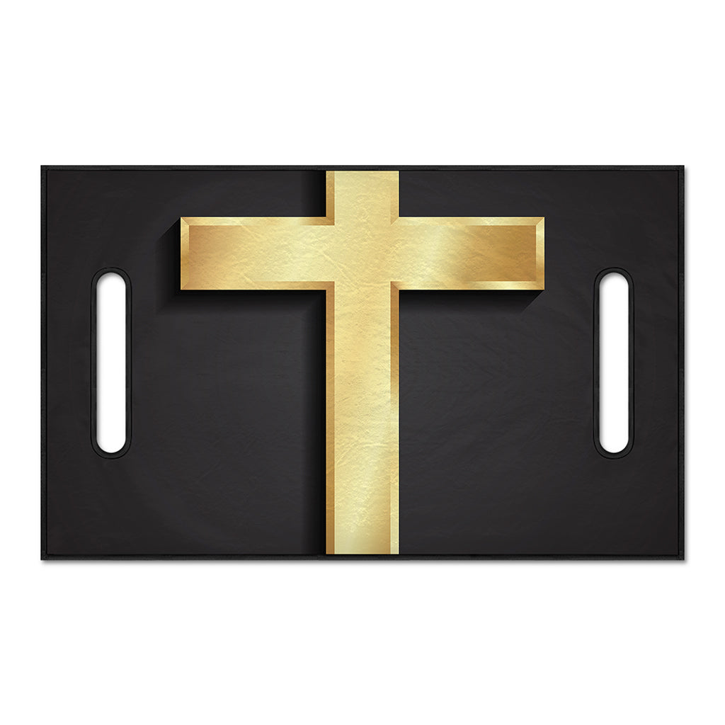 Classic Golden Cross Print Golf Cart Seat Cover