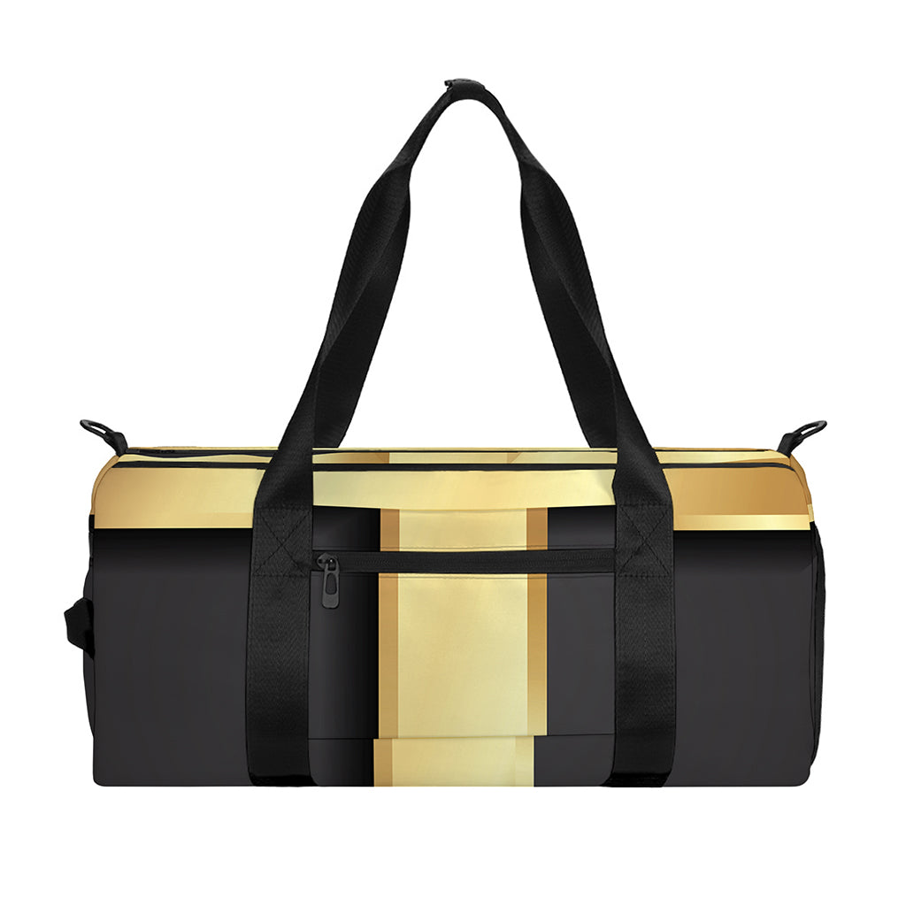 Classic Golden Cross Print Gym Bag