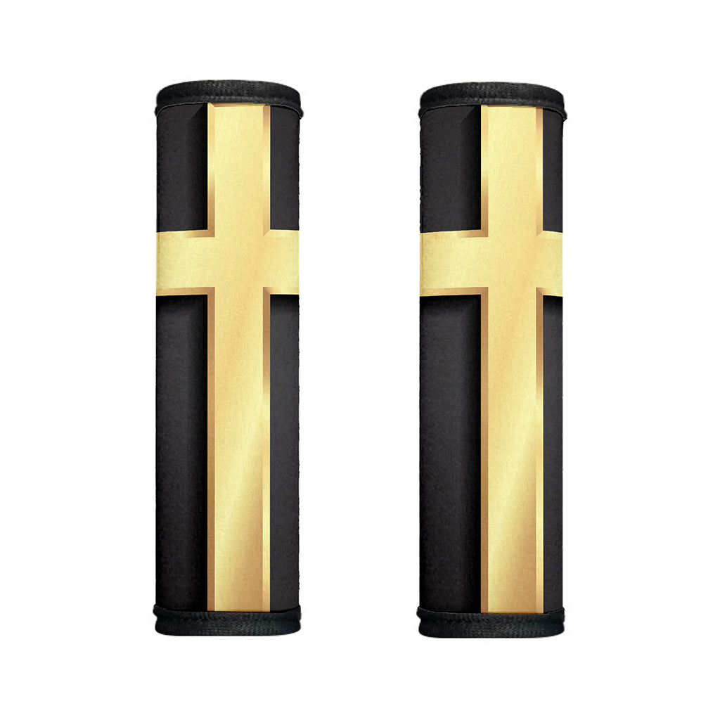 Classic Golden Cross Print Handle Covers