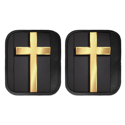 Classic Golden Cross Print Handle Covers