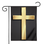Classic Golden Cross Print House Flag