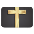Classic Golden Cross Print Indoor Door Mat