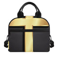 Classic Golden Cross Print Insulated Lunch Bag
