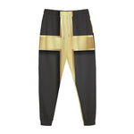 Classic Golden Cross Print Jogger Pants