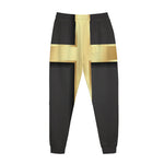 Classic Golden Cross Print Jogger Pants