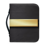 Classic Golden Cross Print Leather Bible Cover