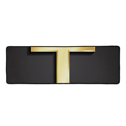 Classic Golden Cross Print Long Kitchen Mat