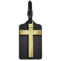 Classic Golden Cross Print Luggage Tag